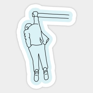 Hanging out man Sticker